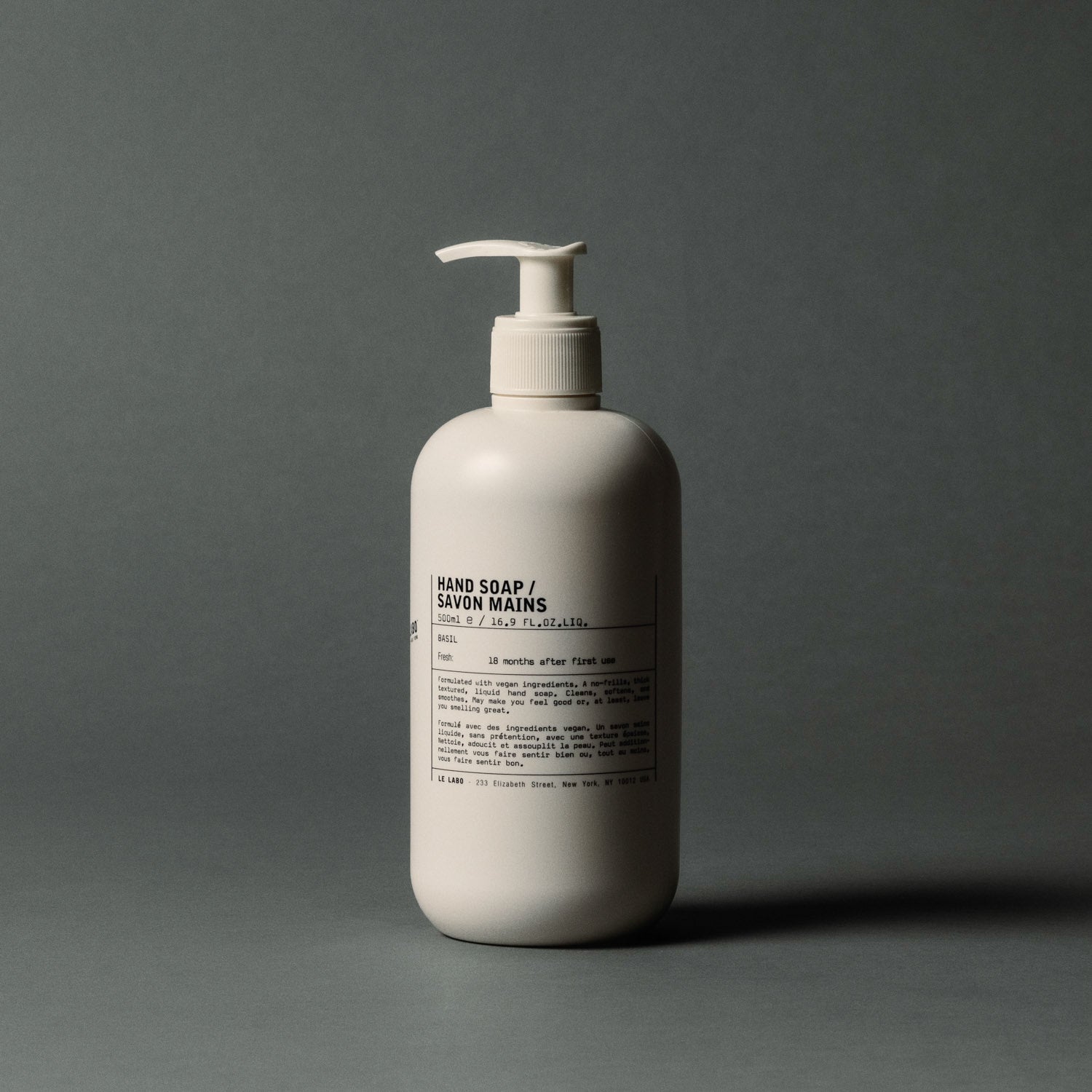 LE LABO（ル ラボ） ハンドソープ ハンドローション 香り:バジル HAND SOAP BASIL｜ハンド ソープ バジル – ル ラボ 公式オンラインショップ
