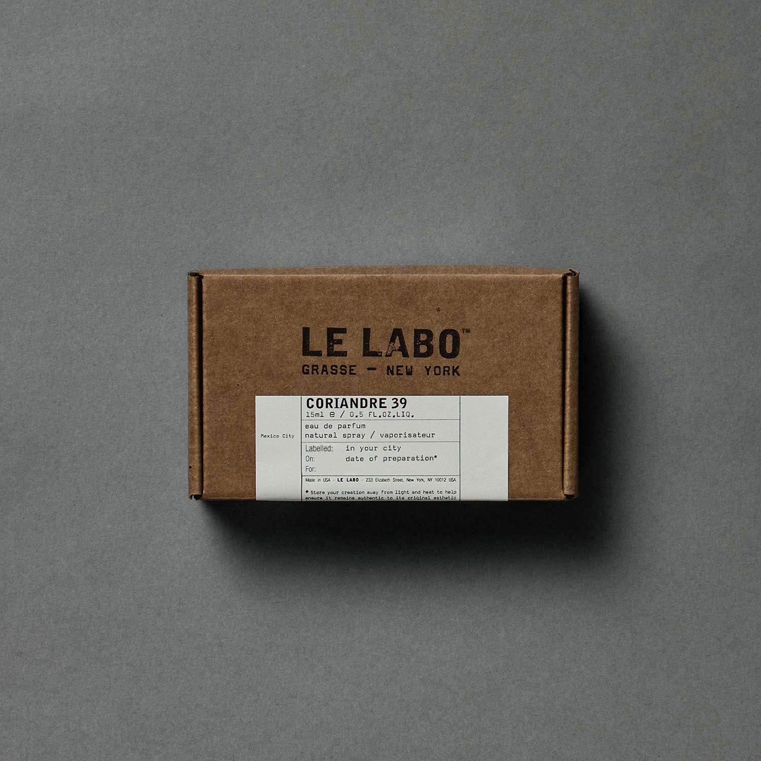 正規品 LELABO ルラボ コリアンドル 39 香水 CORIANDRE 39